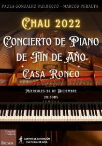 Chau 22 – Concierto de piano de fin de año 